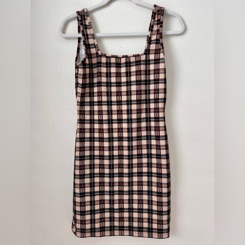 NWT SHEIN Plaid Print Cami Dress
